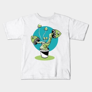 mushroom green Kids T-Shirt